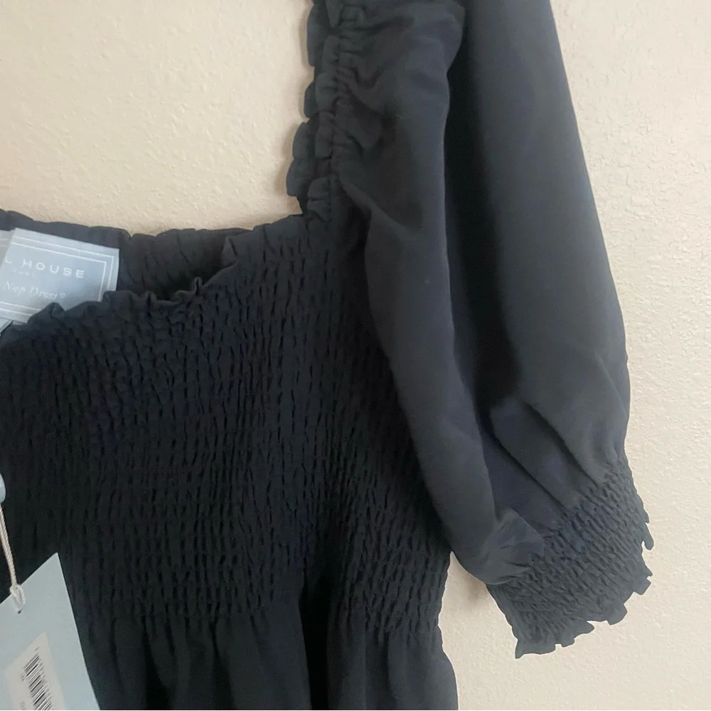 Hill House Athena Nap Dress in Black Crepe - Picture 10 of 12